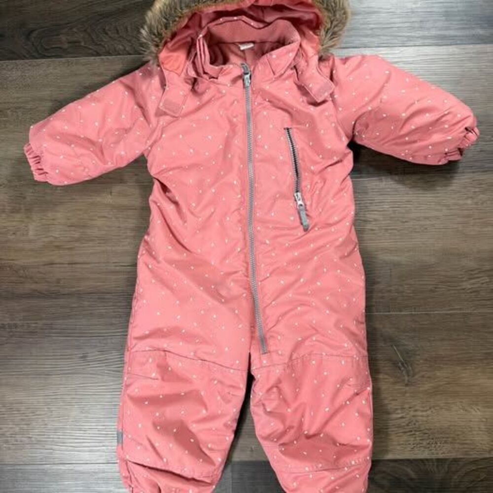 H&M  polka dot baby snowsuit 12-18 months runs big Org. $50